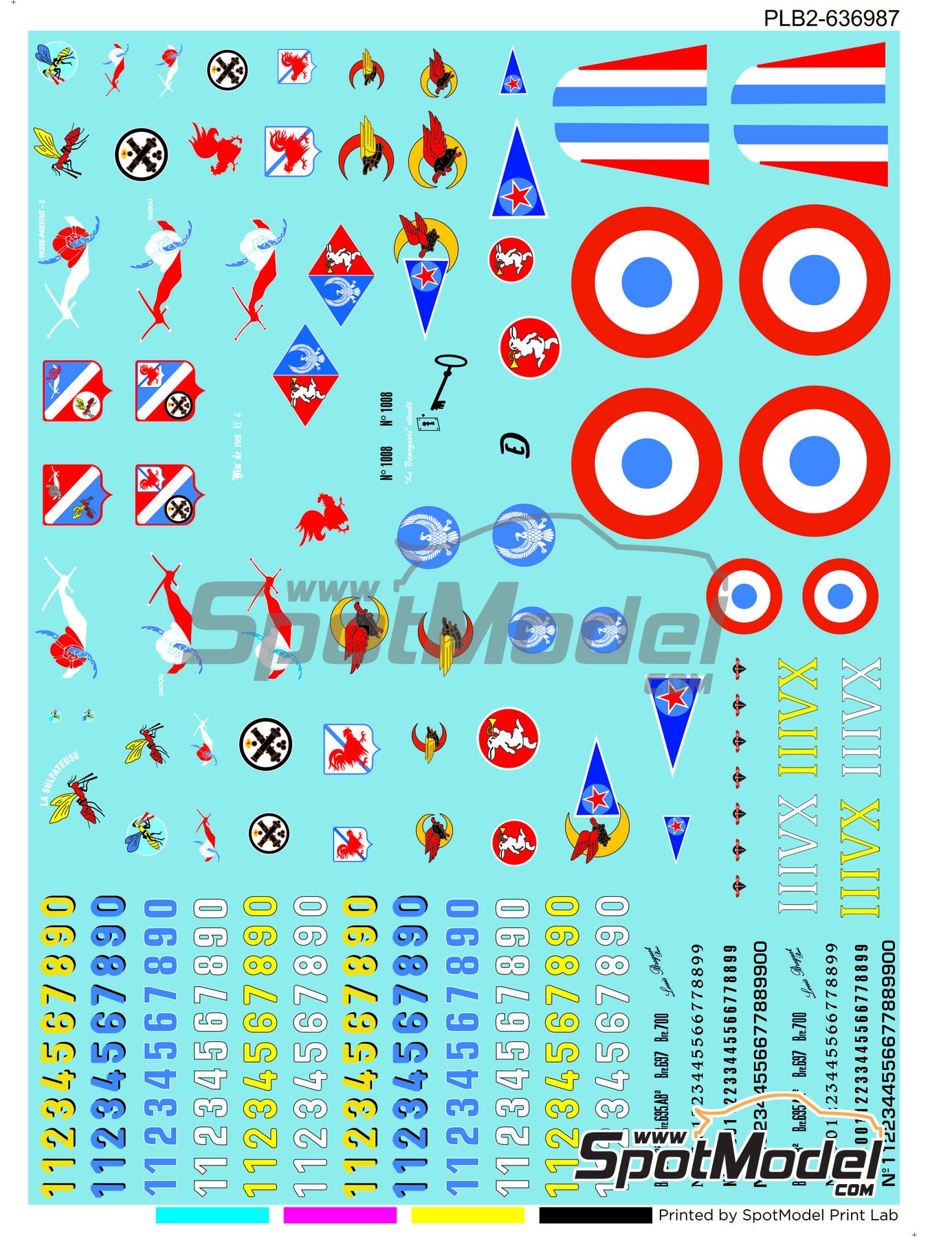 Print Lab Decals PLB2 636987 Marking livery Breguet 693 ref